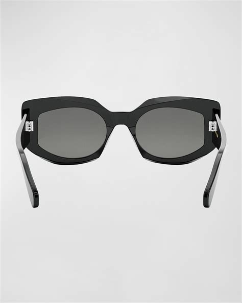 celine bold 3 dots 47mm butterfly sunglasses|Bold 3 Dots Acetate Butterfly Sunglasses .